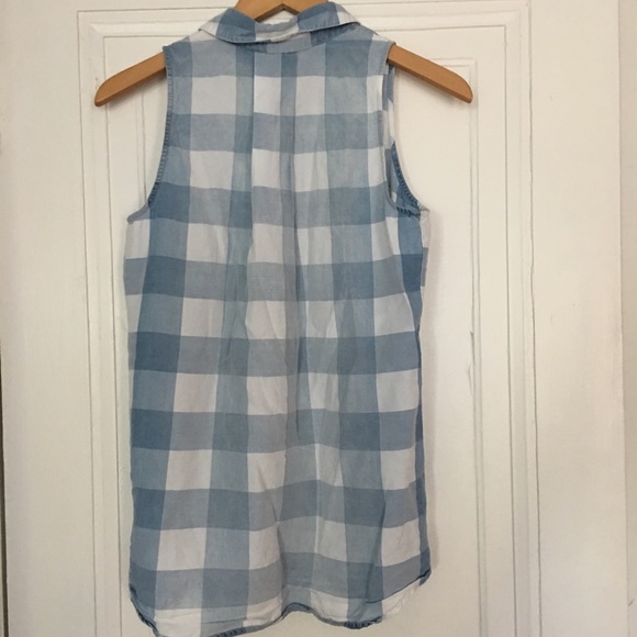 Zac & Rachel Sleeveless Checkered Shirt - Picture 5 of 5